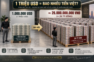 1 Triệu USD Bằng Bao Nhiêu Tiền Việt Nam Mới Nhất? 1 Triệu USD Nhiều Như Thế Nào?