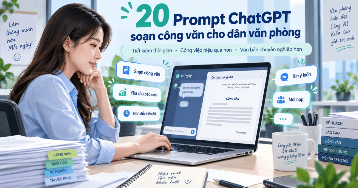 20 Prompt ChatGPT soạn công văn cho dân văn phòng hay nhất