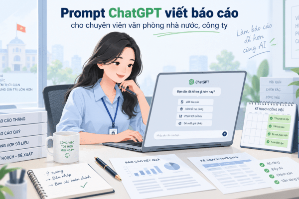 Prompt ChatGPT viết báo cáo cho dân văn phòng tốt nhất 2026